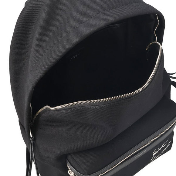 Saint Laurent Canvas Leather Backpack Black - Picture 4 of 4